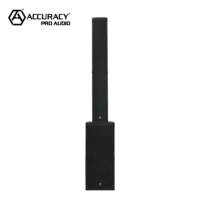 Accuracy Pro Audio AC41-PRO Altavoz de Torre Activo de 2200W de Potencia Máxima con 2 Tweeters de 1.35 Pulgadas, Altavoz de Columna de Madera