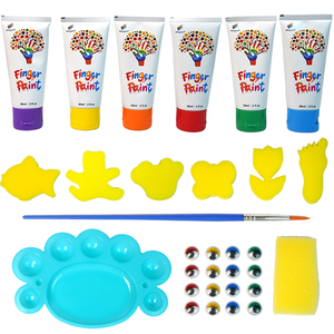 Kit di Pittura a Dita Wingart Ultra Clean Super Lavabile <span class=keywords><strong>per</strong></span> Bambini, Colori Vibranti Non Tossici, Materiali Artistici <span class=keywords><strong>per</strong></span> Pittura e Artigianato Creativo, Regalo - Product Image 2