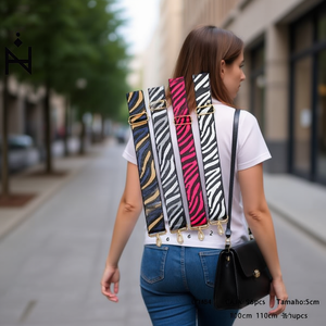 Cinghia a tracolla Pocket Wing 100cm 110cm con stampa zebrata, accessorio regolabile per borsa a tracolla - Product Image 2