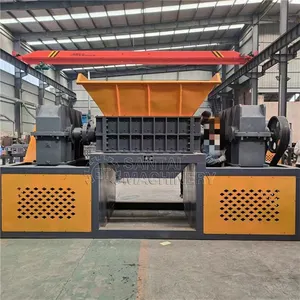 Hot Sale Scrap Metal Recycling Equipment Cable Rubber Tyre Multifunctional Twin Shaft Shredder