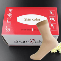 Chaussettes jetables transparentes pour hommes, personnalisées, pour essayage en magasin, blanches, noires, beiges, en tube, pour intérieur