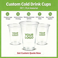 Gobelets jetables transparents ZFCUP 12oz 92mm pour boissons glacées, en PET, personnalisables, biodégradables, avec couvercles plats ou bombés