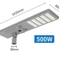 Lampu Jalan Tenaga Surya 500W dengan Sensor Otomatis untuk Penerangan Jalan Desa Vietnam, Hemat Energi, Desain Terpadu, Rating IP65