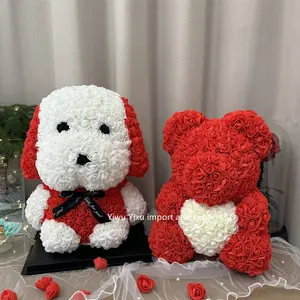 2024 Lujoso regalo hecho a mano Regalos PARA EL Día de San Valentín Regalos PARA EL Día DE LA Madre Oso de peluche rosa 25cm 40cm 70cm oso rosa