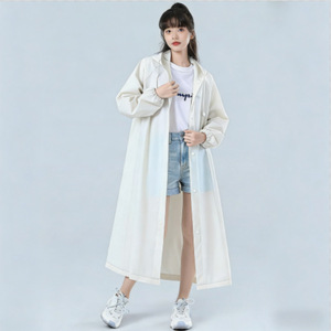 Disposable long raincoat, full-body rain protection, unisex, thickened, adult outerwear, portable for outdoor hiking. - Product Image 1