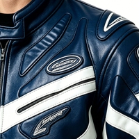Veste de moto en cuir pour homme, design original haut de gamme, personnalisable OEM ODM, style cool pour la course tout-terrain
