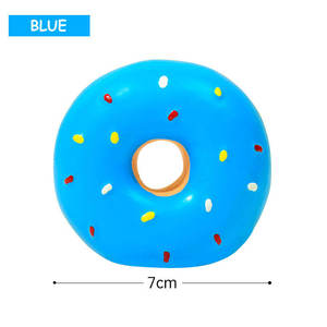 Multi-Colored Cartoon Donut Latex Dog Chew <b>Toy</b> Funny Sound <b>Interactive</b> Safety <b>Pet</b> Playing Squeaky Ring <b>Toys</b> - Product Image 4