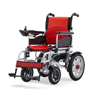 Cadeira de rodas elétrica walker cadeira de rodas eletrônica de alumínio cadeiras de rodas elétricas dobráveis leves para deficientes