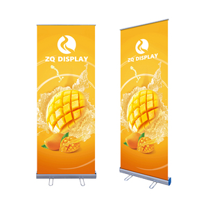 Support de bannière déroulante portable de haute qualité 85x200cm avec pieds en acier personnalisés, imperméable, pour exposition en extérieur, publicité - Product Image 5