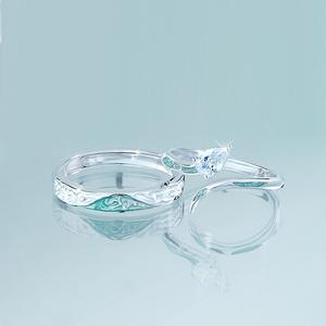 925 Verzilverde Slang Ontwerp Paar Ring Mannen Vrouwen Paar Open Verstelbare Ring Romantische Trendy Valentijn 'S Love Belofte Geschenken - Product Image 2