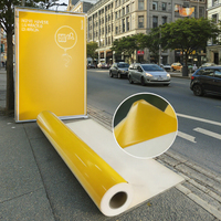 Autocollant en vinyle graphique hautement polymère, résistant à l'eau, utilisation en extérieur, finition mate, épaisseur 80 µm, matériaux d'affiche d'usine de 2 ans