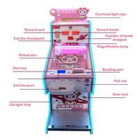 Machine de jeu de flipper mécanique à pièces électriques pour enfants, série d'animaux de dessin animé personnalisée, arcade tout-en-un