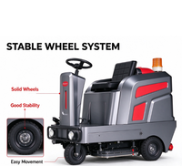 Balayeuse électrique commerciale pour sols industriels, machine de balayage de poussière pour garage et entrepôt logistique