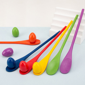 Jeu d'équilibre HOYE CRAFT avec cuillères en bois et œufs, jeu de <span class=keywords><strong>course</strong></span>, jouet d'entraînement à l'équilibre - Product Image 5