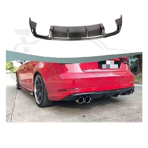 Diffuseur de pare-chocs arrière en fibre de carbone RS Joryee Kit de carrosserie d'échappement Pièces détachées pour Audi <span class=keywords><strong>A3</strong></span> Sedan 2017 2019 2018 Tuning Accessory - Product Image 1
