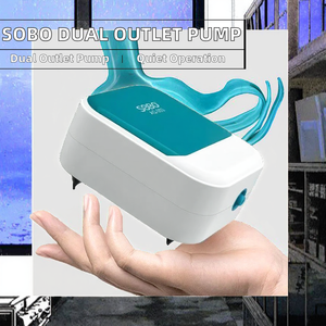 水槽用静音エアポンプ ウィスパー調整式 魚タンクエアレーター プラスチック製 5L 酸素供給ポンプ アクセサリー AQシリーズ - Product Image 2