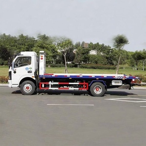 รถยกพ่วงแบบพื้นเรียบ Dongfeng 4X2 รุ่นใหม่ สำหรับกู้ยานพาหนะ ช่วยเหลือข้างทาง และลากจูงฉุกเฉิน - Product Image 3