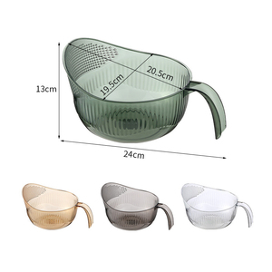 Cao cấp dày tinh thể rõ ràng nhà bếp thoát nước lưu trữ sàng với xử lý & công suất lớn - Product Image 6