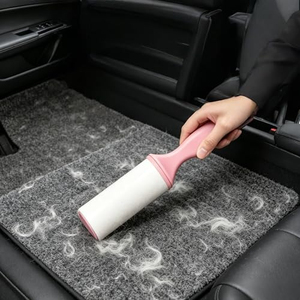 Rouleau anti-poils en plastique à manche droit, personnalisable, réutilisable, avec papier adhésif détachable, pour l'élimination des poils d'animaux et des taches sur les vêtements - Vente en gros OEM - Product Image 2