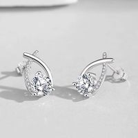 Boucles d'oreilles de bijoux fins Boucles d'oreilles en diamant IGI Bijoux en diamant cultivés en laboratoire Boucles d'oreilles en or 18 carats Diamant