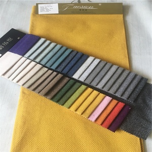 100% polyester doux uni canapé tissu <span class=keywords><strong>d</strong></span>'<span class=keywords><strong>ameublement</strong></span> <span class=keywords><strong>d</strong></span>écor à la maison tissé fil lin teint 300m par couleur rideau - Product Image 4