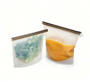 Food Grade Versatile Silicone Bags for Vegetable, Small Silicone Fresh Food Pouch - Product Image 5