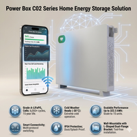 Batterie de stockage domestique hybride Slim Split Grid CAN, design mural, capacité 20KWH, améliorant l'esthétique de la maison