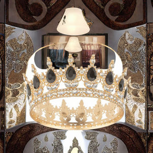 Casque de couronne de mariée de style simple vente chaude pour les décorations de mariage pour la tenue d'anniversaire ou la couronne de reine des enfants - Product Image 2