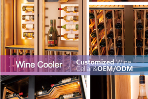 Armoire de stockage de vin commerciale <span class=keywords><strong>cave</strong></span> OEM présentoir à champagne 300 bouteilles refroidisseur de vin réfrigérateur réfrigérateur - Product Image 2