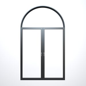 Janela de Alumínio com Vidro Arqueado, Resistente a Furacões, Baixo Valor <span class=keywords><strong>U</strong></span>, Preço de Atacado para Sala de Estar - Product Image 2