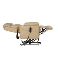 Fauteuil inclinable électrique Solan Beauty en cuir de luxe, ensemble de canapés extensibles, chaise de barbier à gravité zéro réglable en hauteur avec télécommande