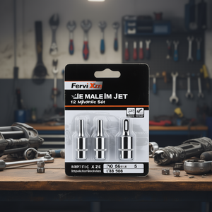 ชุดประแจบล็อกหกเหลี่ยม Fervi Xzn สำหรับงานซ่อมยานยนต์ ขนาด 12 จุด แบบเมตริก - Product Image 3