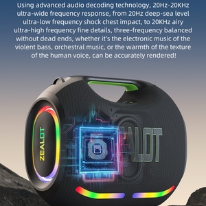 ZE21 250W Portable Wireless TWS Subwoofer for Loud Audio Player RGB <b>LED</b> Outdoor Waterproof Stage Mobile Phone ZE21 Portable - Product Image 2