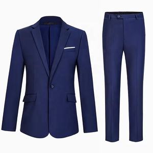 Erkek <span class=keywords><strong>2</strong></span> parça Suit tek düğme Slim Fit resmi düğün balo smokin takım elbise Blazer pantolon ile papyon Set - Product Image 5
