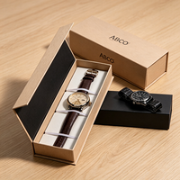 Scatola Regalo di Lusso per Gioielli e Orologi con Logo Personalizzato, Apertura Frontale Magnetica, Confezione Ecologica all'Ingrosso