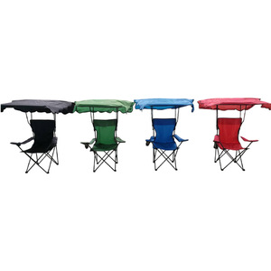 Fauteuil pliant portable <span class=keywords><strong>avec</strong></span> <span class=keywords><strong>auvent</strong></span> de protection solaire pour extérieur, pêche, camping, pique-nique, plage - Product Image 1