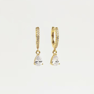 Orecchini a Cerchio Geometrici a Goccia per Donne, Gioielli Minimalisti Versatili per Uso Quotidiano - Product Image 4