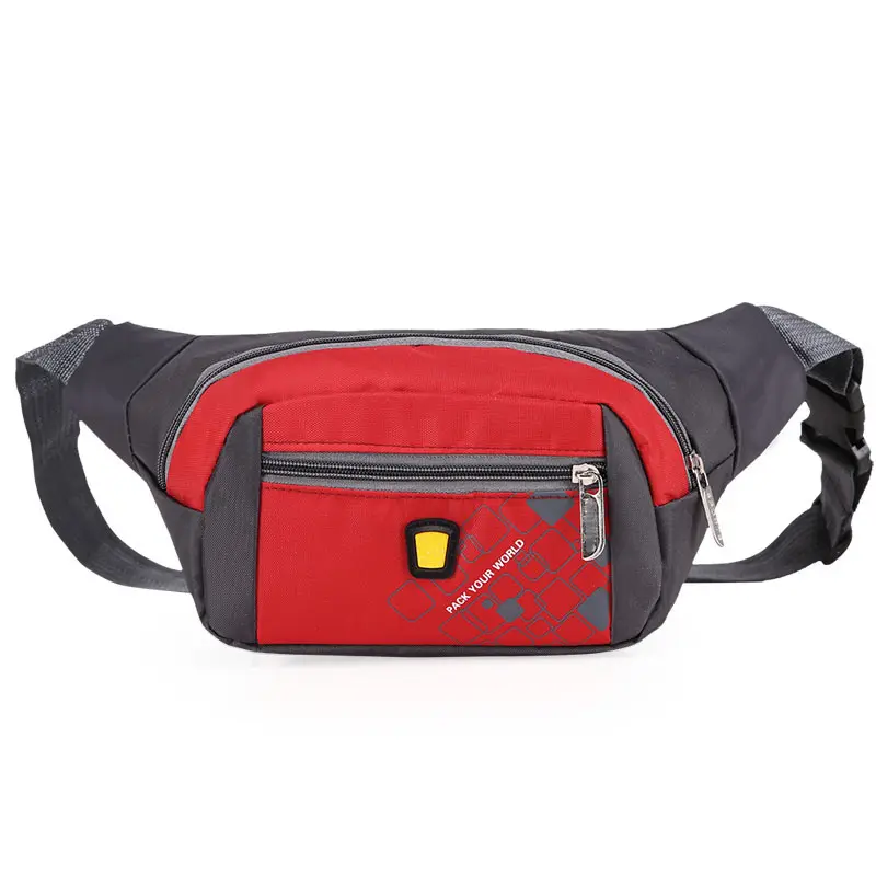 Waist Bag Waterproof Belt Bags Multi Zipper Design Crossbody Chest Bag Female Fanny Pack