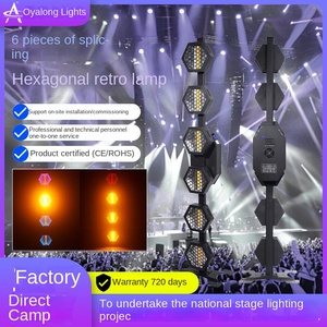 Hiệu ứng flash 6 pixel 100W RGBW LED Đèn sân khấu nền tròn bầu không khí Đèn sân khấu thân đèn nhôm hiệu ứng đặc biệt thanh - Product Image 5