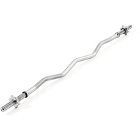 Barre de musculation Barbell Curl Bar EZ Bar Barre d'haltères chromées filetées pour l'haltérophilie