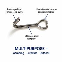 Resorte Helicoidal de Acero Inoxidable Personalizado OEM, Gancho de Tensión para Muebles de Camping, Resistente a la Corrosión, Multiusos