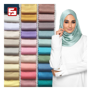 Tela de satén suave y suave para vestido, pañuelo de tela de 100 cm - Product Image 1