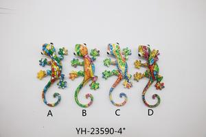 Figura Decorativa de Pared de Lagarto Gecko de Poliresina con Impresión por Transferencia de Agua, <span class=keywords><strong>Mosaico</strong></span> de <span class=keywords><strong>Barcelona</strong></span>, España, Recuerdo, 5 Pulgadas - Product Image 5