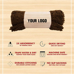 अल्ट्रा शोषक Microfiber कुत्ते दरवाजा चटाई टिकाऊ शीतल पालतू कुत्ता मैट बेड और गैर पर्ची पालतू जानवर खिला बेड मैट - Product Image 2