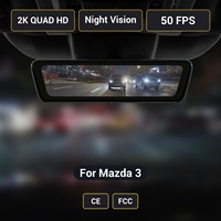Caméra de tableau de bord pour Mazda 3 H8 Pro avec rétroviseur streaming, 2K, 8,2 pouces, double objectif avant et arrière, vision nocturne, certifiée CE FCC, d'origine usine