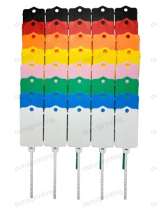 Dùng một lần <span class=keywords><strong>PVC</strong></span> hậ<span class=keywords><strong>u</strong></span> cần nhãn an toàn Quần Áo Chống thay đổi chống tháo dỡ chống trộm khóa con dấ<span class=keywords><strong>u</strong></span> làm bằng nhựa - Product Image 2