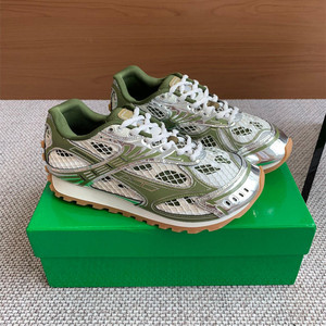 Scarpe da Corsa Casual Basse Orbit di <span class=keywords><strong>Bottega</strong></span> Veneta di Alta Qualità Sneaker Retrò Argentate Scarpe da Passeggio Stile Fashion - Product Image 4