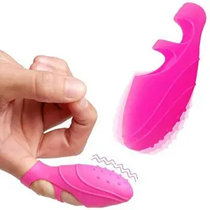 Mini vibrador de dedo para mulheres, vibrador poderoso de dedo em silicone e macio, brinquedo sexual para casais e mulheres