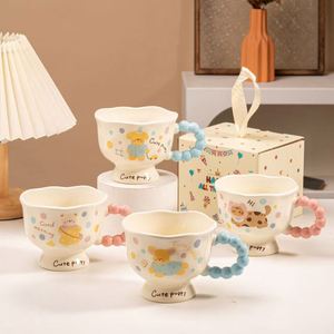 Ceramic Puppy Mug with Polka Dots Instagram Trendy <b>Cup</b> for Couples Valentine's Day Christmas Best Friend Gift - Product Image 2