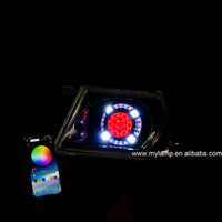 Pour Nissan PATROL Y61 SERIES1-3(1997-2004) PHARES LED PERSONNALISÉS Cuboid Angel Eye Turbine RGB Indicateur Séquentiel + DRL